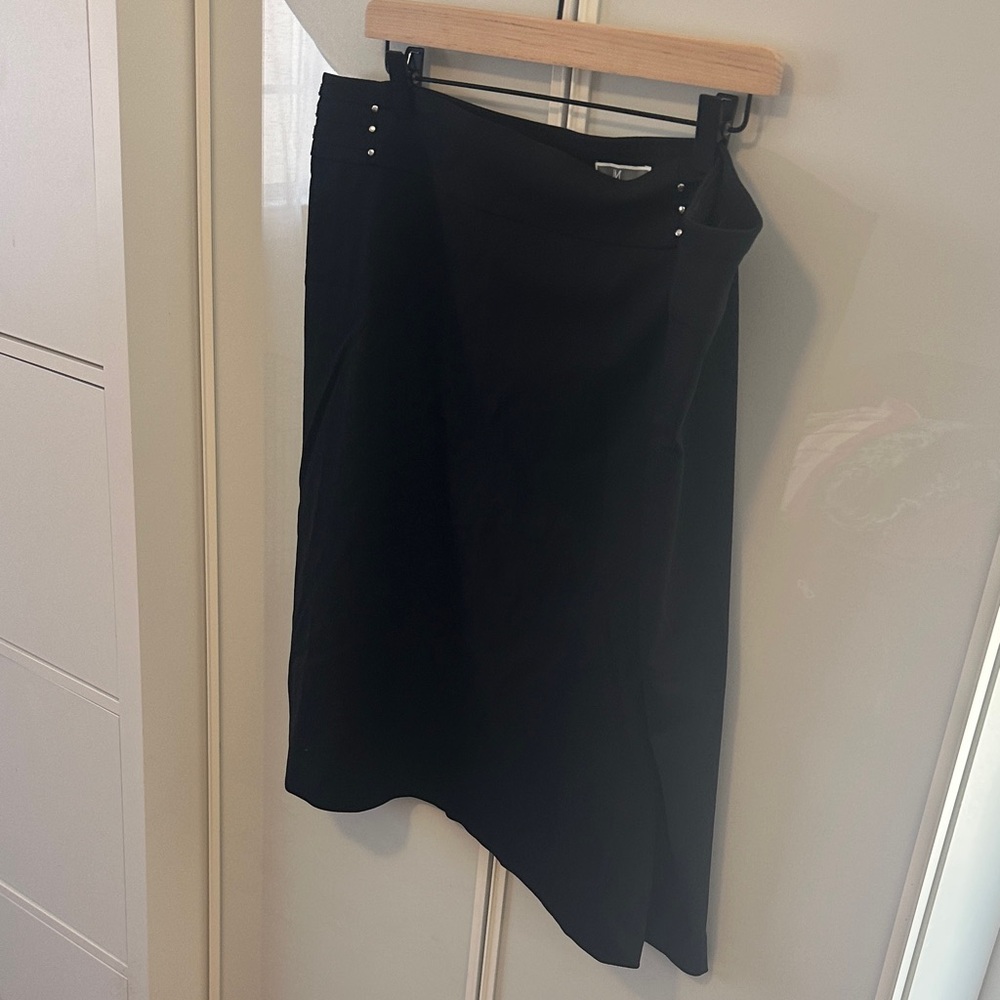 JM Collection Black A-Line Skirt